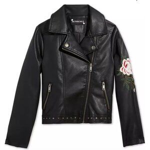 NWT Rothschild Embroidered Studded Moto Jacket - Youth 14/L- Beautiful, orig$150